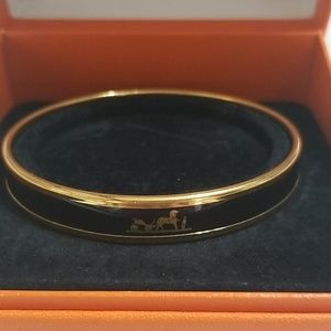 Pre owned  vintage  Hermes  enamel  bracelet